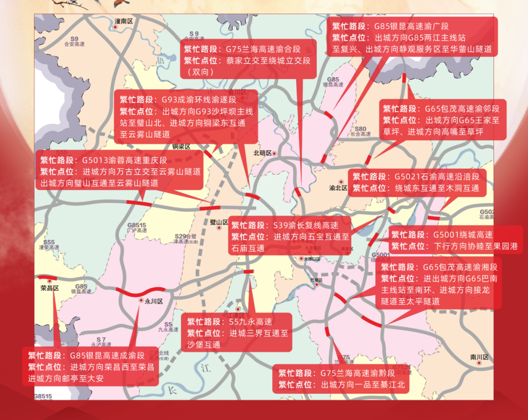 京津冀长三角粤港澳大湾区高速拥堵_出行提示_返程车流高峰攻略