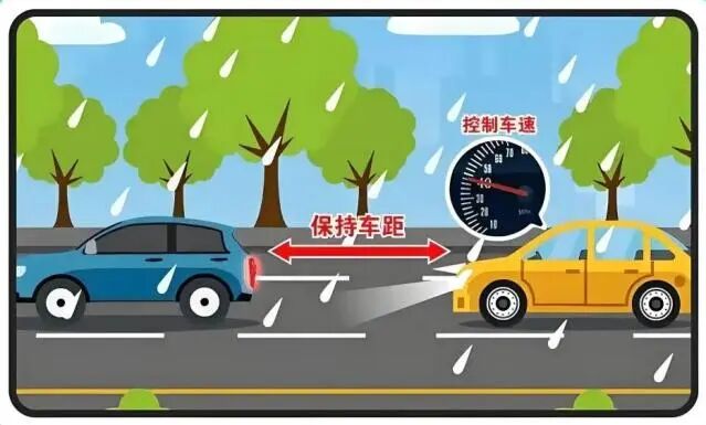 出行提示_轮胎胎压花纹检查防滑链_雨雪天气交通出行安全提示