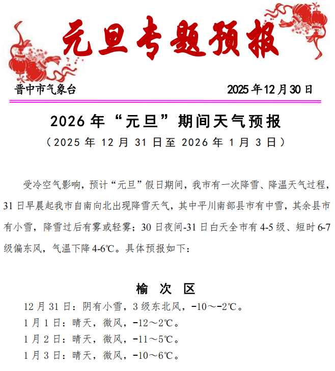 出行提示_合理安排出行时间路线方式_晋中元旦交通安全提示