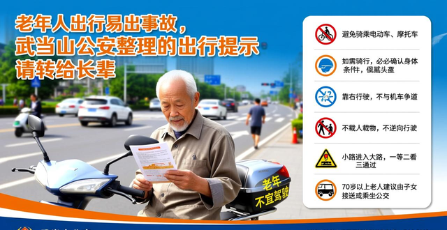 出行提示_老年人交通安全注意事项_老年人出行安全防范措施