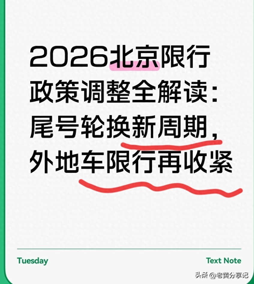 限行_2026北京限行新规 本地车外地车 进京证时段路段