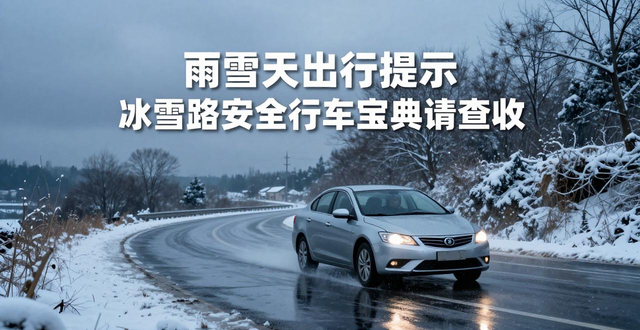 雪天安全行车指南_冰雪路面驾驶技巧_出行提示