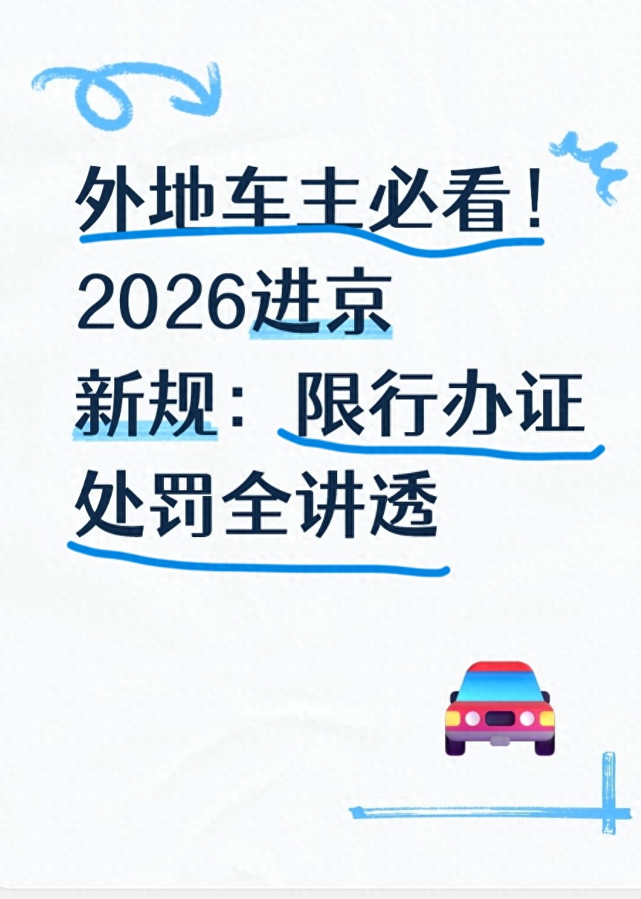 限行_进京证办理攻略 线上线下_北京外地车进京政策优化 2026 限行新规