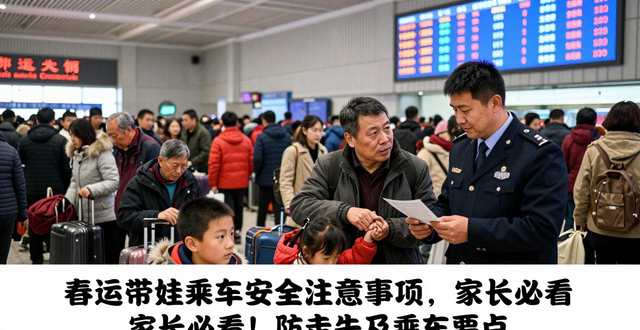 春运带孩子安全注意事项_出行提示_带孩子乘车安全提示