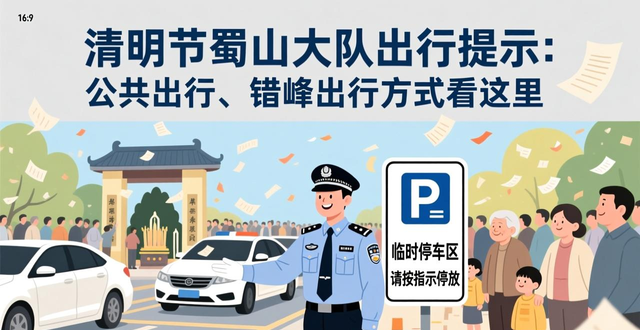 清明祭扫专线 公交出行提示 小蜀山陵园停车区域_出行提示