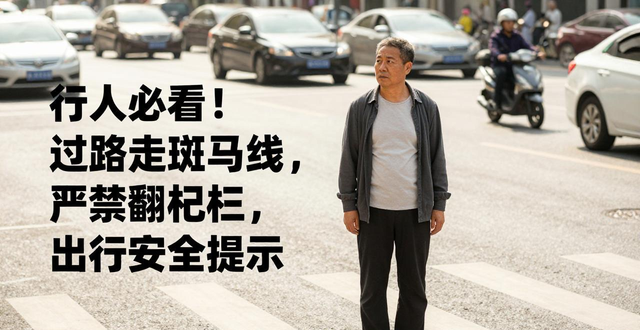 遵守交通规则出行安全_出行提示_行人过马路安全提醒