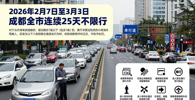 成都春节临时停车_限行_成都春节不限行