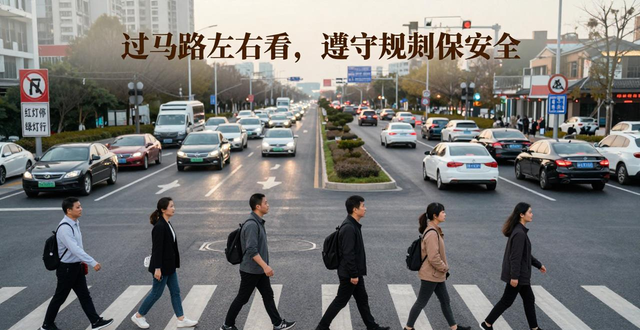 出行提示_交通安全警告语_遵守交规安全驾驶