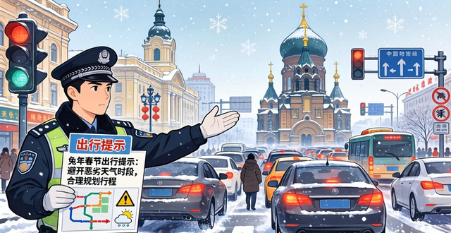 哈市交警部门春节交通出行提示_出行提示_春节哈市交通流量分析