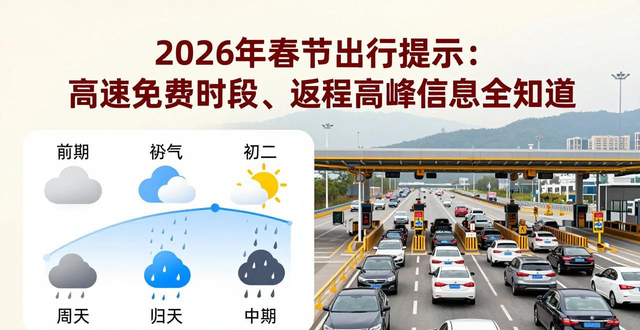 春节期间道路交通出行形势_出行提示_2026年春节假期高速免费时段